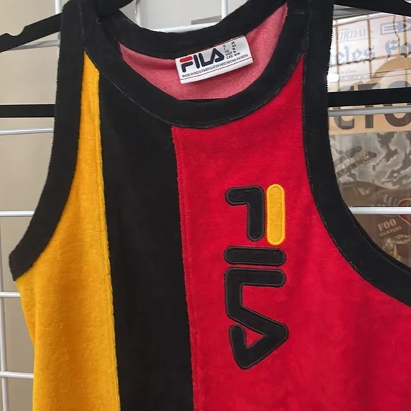 EUC FILA terry cloth body suit M - Picture 3 of 3